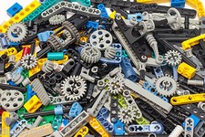 ☀️RANDOM 100 LEGO Technic NXT liftarms axles gears pins beams extenders bushing picture
