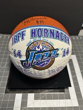 Rare Jeff Hornacek Signed Utah Jazz Decorated Basketball 29/114 Spalding NBA picture
