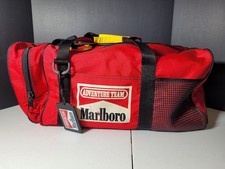 Vintage Marlboro Insulated Cooler Duffle Bag Adventure Team 1990 Lizard Rock Red picture