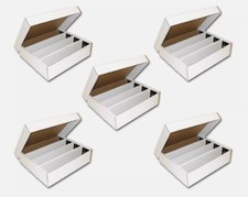 5x (Lot of 5) BCW 3200 COUNT MONSTER 4 ROW STORAGE CARD BOX TRADING SPORT CARDS picture