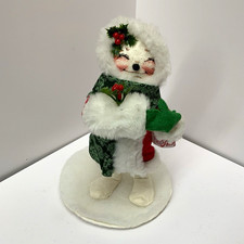 Annalee 1993 Christmas Snowman Figurine Handmade Plush Fabric Annalee Dolls 8
