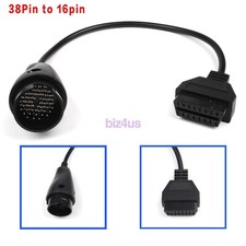 For Mercedes Benz 38 Pin to OBDⅡ OBD2 16 Pin Diagnostic Adapter Connector Cable picture