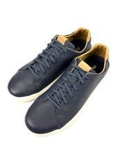 Olukai Sneakers 10 Lae'ahi Li 'Ili Trench Blue Leather Shoes Mens Shoes Worn 1x picture