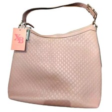 Authentic Pre-Owned Gucci Pink Micro GG Classic Print Hobo Shoulder Bag. picture
