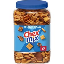 Chex Mix Traditional Snack Mix, Salty Snacks Tub, 20 oz New picture