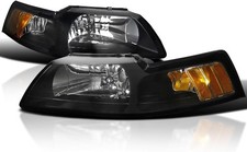Black Headlights For 1999-2004 Ford Mustang picture