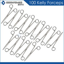 100 Kelly Hemostatic Forceps 5.5'' Non-Locking FISHING Straight Surgical DS-1564 picture