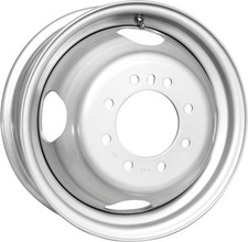 16x6 Dual Trailer Wheel 8 lug on 6.5 Bolt Pattern Silver Dual Trailer Rim picture