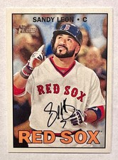 2016 Topps Heritage HN Sandy Leon Throwback Variation #682 1:30 Case SSP picture
