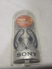 Vintage 2001 Sony MDR-J10 Vertical In Ear Clip On Headphones Blue Large New  picture