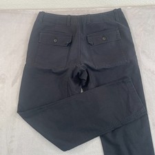 Saturdays New York City Pants Men 34x31 (Tag 32) Black Button Fly Straight $228 picture
