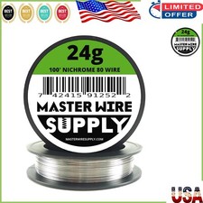 Nichrome 80 Wire 24 Gauge - 100ft of High-Temp Heating Wire for Professionals picture