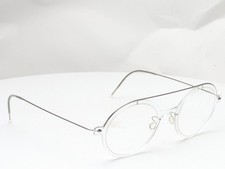 Lindberg N.O.W. 6348 C01/P10 Clear Silver Double Bridge Eyeglasses 50-24-150 picture