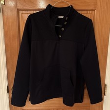 Talbots T by Talbots Loungewear  Athleisure kangaroo Pocket mock neck pullover L picture