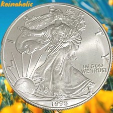 Better Date 1998 American Silver Eagle 1 Troy Oz .999 Fine Silver, Low Mintage ✨ picture