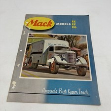 Vintage 1948 Mack Trucks EE EF EG Heavy Duty Truck Sales Brochure Catalog picture