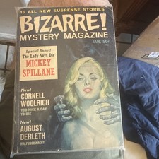 Bizarre Mystery Magazine Vol I No 3 cornell Woolrich Very Good  picture