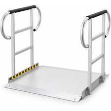 Wheelchair Ramp with Handrails, 36 x 38.7 in, 1200 Lb Capacity picture