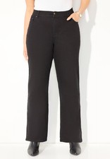 Catherines Women's Plus Size Right Fit Curvy Wide Leg Jean picture