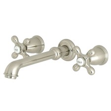 Kingston Brass KS7128AX French Country 10-7/16 in Spout Reach, Brushed Nickel picture