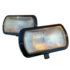 KAMAZ, KRAZ, GAZ USSR Vintage Pair Fog Lights Amber Lens Lamps for Soviet Cars. picture