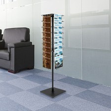 Modern Rotating Brochure Display Stand Detachable Magazine Rack With 36 Pockets picture
