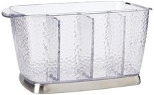 iDesign Rain Plastic Silverware Caddy Organizer Flatware picture
