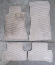  01-07 Mercedes-Benz W203 C-Class OEM Front & Rear Rubber Floor Mat Set Beige picture