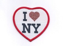 Four Vintage I Love New York Patches in a pack of 4 patches picture