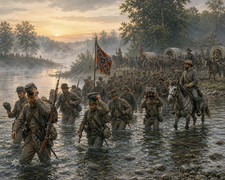 Infantry Ford at First Light Civil War Art/153190205 picture