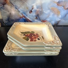 Certified International Toscana Square Pasta/Salad Plates/ Soup Bowls Set Of 4 picture