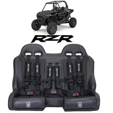 UTVMA '14-'23 Polaris RZR 1000 Front Or Rear Bench Seat With Black Harness's picture