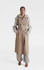 KBB by Kahlana Women’s Sweatshirt Trench Coat Size L NWT $90 picture