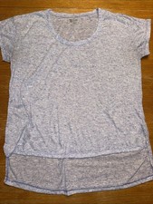 Balance Collection Heathered Pale Purple Scoop-Neck Short Sleeve Top picture
