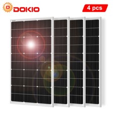 Dokio 4X 100w 400w Rigid Monocrystalline Solar Panel for Home/Caravan/RV/Boat picture