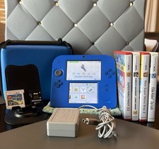 USED NINTENDO 2DS LOT 5 Games 4gb Sd Card Charger Stylus Case TESTED WORKING picture