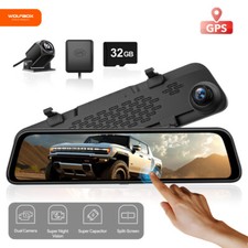 WOLFBOX G840S 4K Dual Dash Cam Front Inside GPS Car DVR Recorder Camera+32GB picture