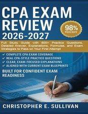 CPA Exam Review 2026-2027: Full Study Guide with 800+ Practice Questions, Detail picture