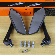 Universal 8mm 10mm Scooter Rearview Mirrors Pair Moped ATV Motorcycle Backup picture