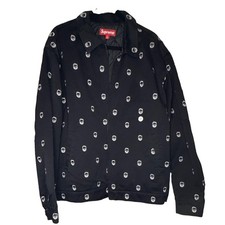 Supreme Spitfire Work Jacket Black XL All Over Logo Skate Streetwear picture