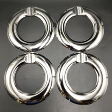 Stanco Chrome-Plated Steel  Range Reflector Pan  7-1/4 in. LOT of Four (4) picture