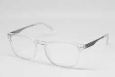 NEW PERRY ELLIS PE 383-3 CLEAR CRYSTAL BLACK SQUARE AUTHENTIC EYEGLASSES 54-19 picture