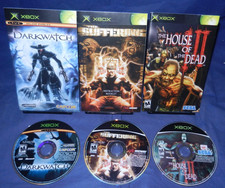 Xbox; Darkwatch, The Suffering, The House of The Dead III, w/Mans, Discs VG-LN picture
