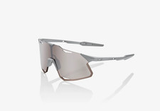 100% Glasses HYPERCRAFT - Matte Stone Grey - HiPER Silver Mirror Lens picture