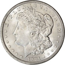 1921 US Morgan Silver Dollar $1 - BU picture