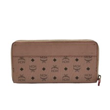 MCM Pink Aren Large Zip-Around Clutch Wallet picture