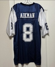Vintage Troy Aikman #8 Dallas Cowboys Throwback Jersey Football Men's NWT picture