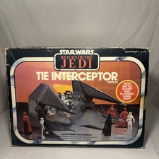 Vintage Toys Imperial Tie Interceptor Star Wars ROTJ 1983 Kenner Vehicle Boxed picture