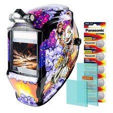 TRQWH Auto-Darkening Welding Helmet True Color Solar LED Light 4 Arc Sensor picture