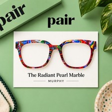 The Radiant Pearl Marble Pair Eyewear Topper for Murphy Frame picture
